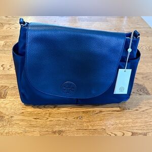 NWT Tory Burch Navy Blue Thea Nylon Messenger Baby Bag